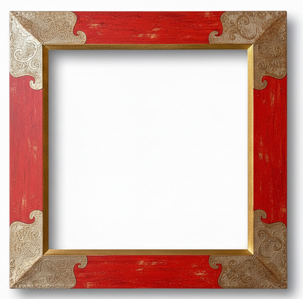 Creta 135 Angle gravé or blanc filet or fin couleur antique